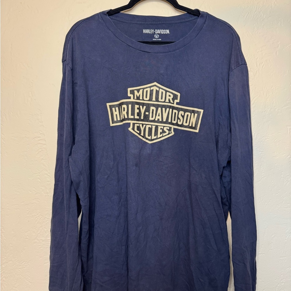 Harley-Davidson Men's Navy Long Sleeve Tee
